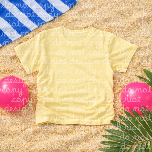 Beach - Butter T-shirt Mock