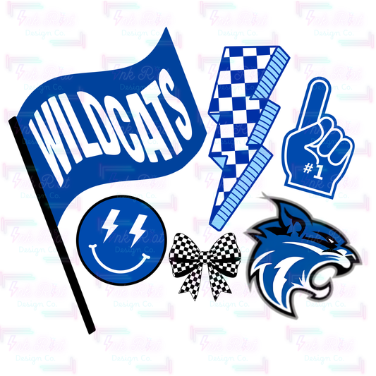 Checkered Wildcats PNG