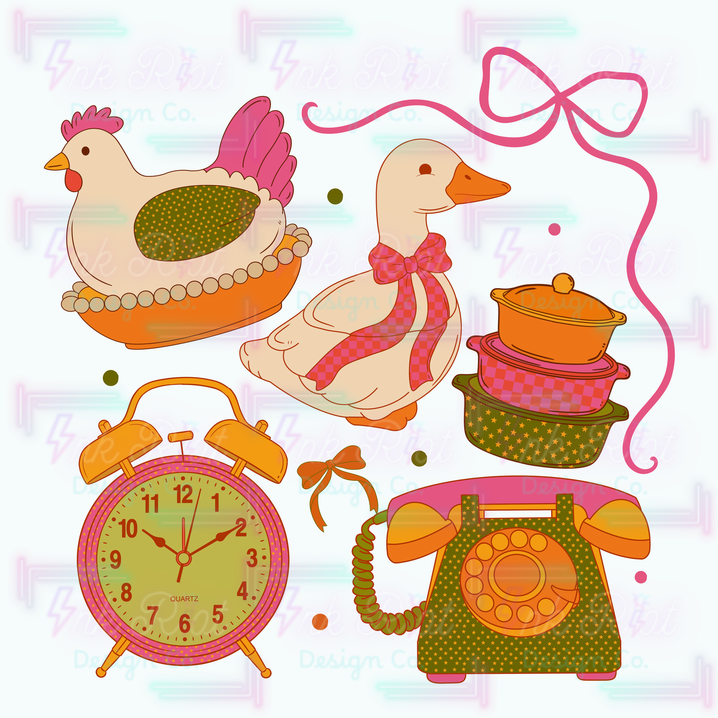 Vintage Hen PNG