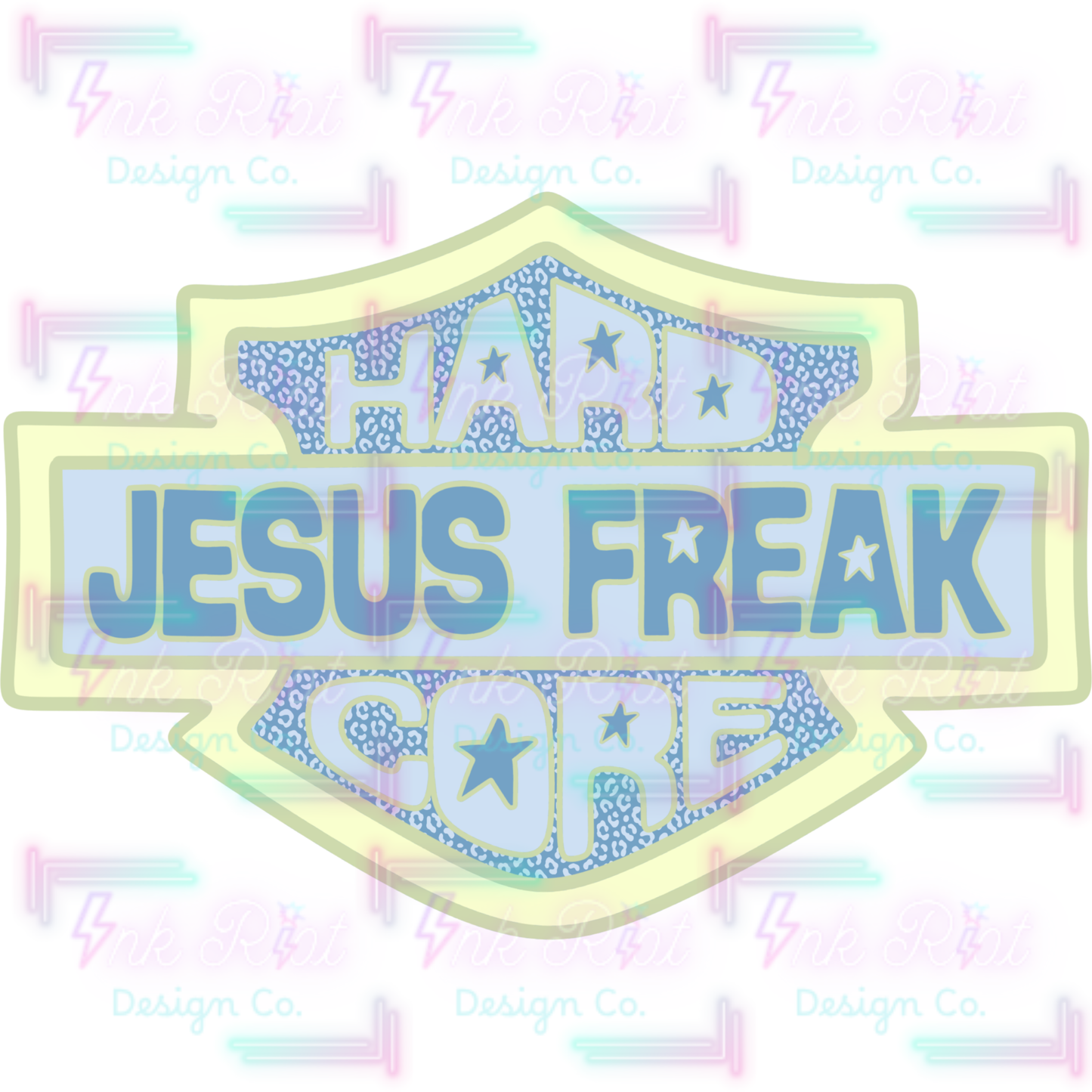 Blue Jesus Freak PNG