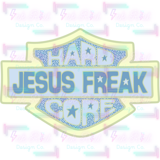 Blue Jesus Freak PNG