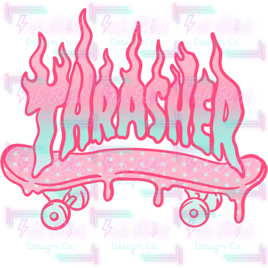 Pink & Blue Thrash PNG