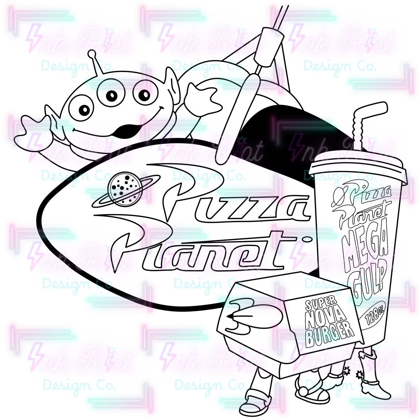 TS Planet Colorable PNG - LIMITED