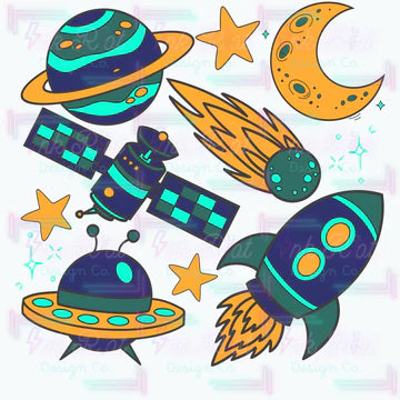 Teal Space DTF