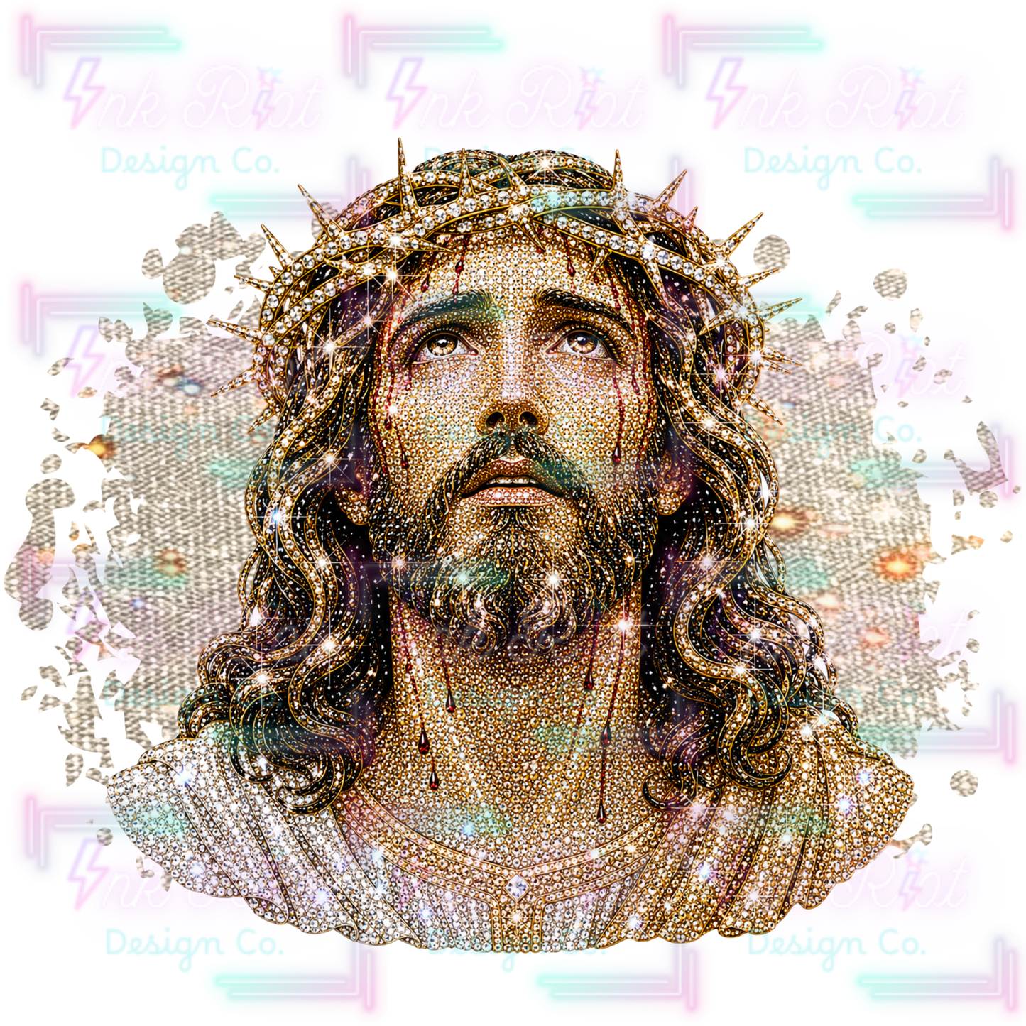 Rhinestone Jesus PNG