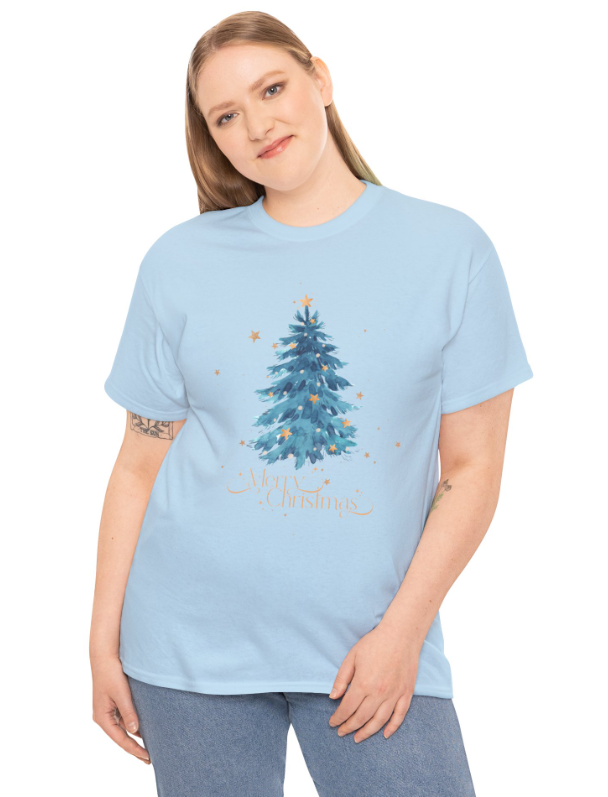Blue Merry Christmas Tree