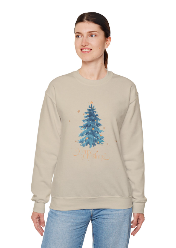 Blue Merry Christmas Tree