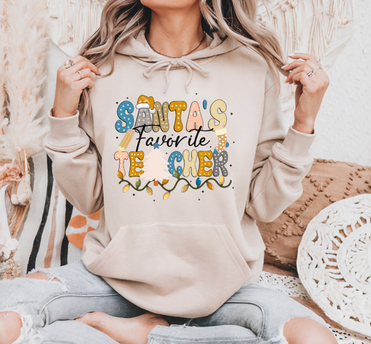 Santa's Favorite Teacher Lights