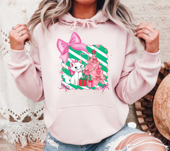 Christmas Cat & Bows