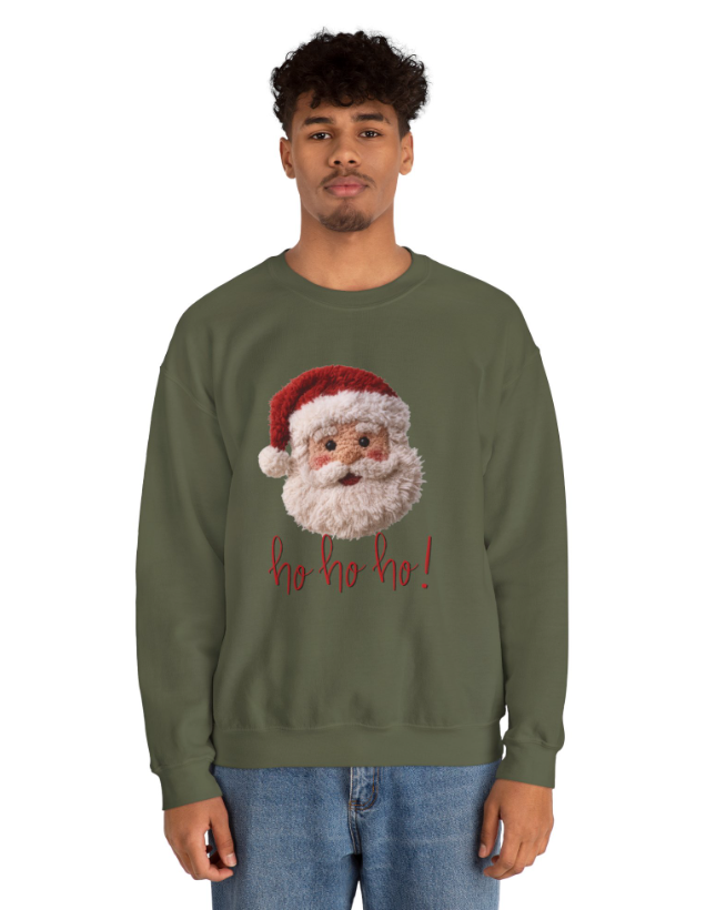 Faux Yarn Santa - Ho Ho Ho