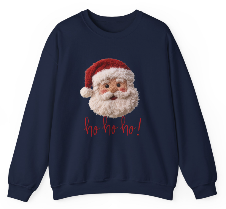 Faux Yarn Santa - Ho Ho Ho