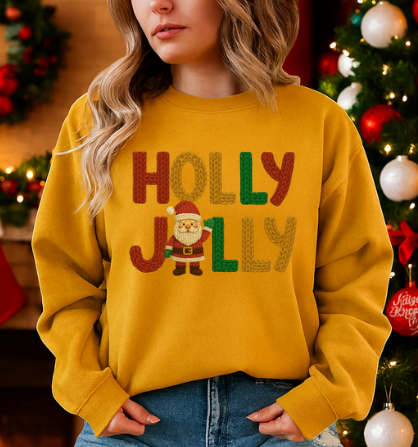 Faux Stitch Classic Holly Jolly