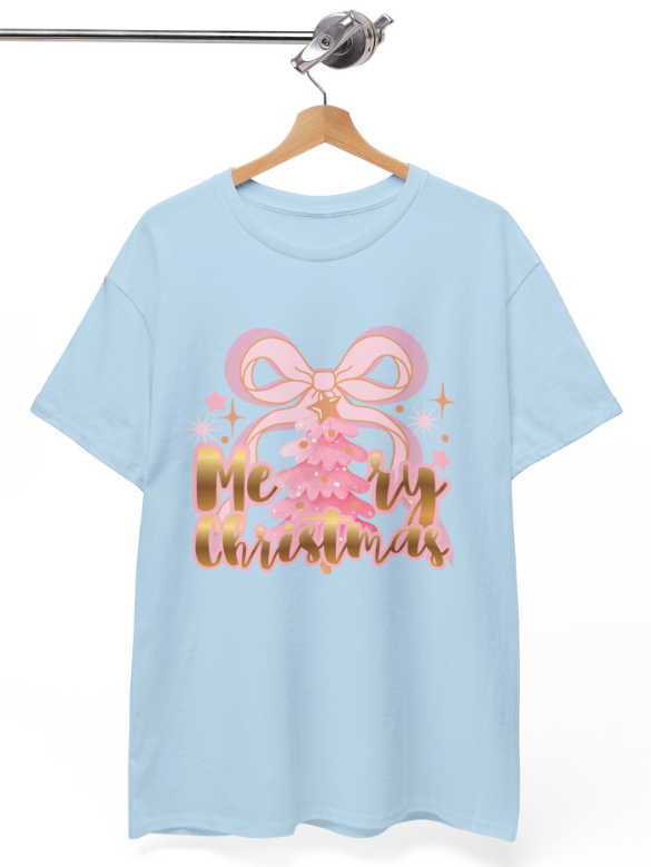 Pink Merry Christmas Bow