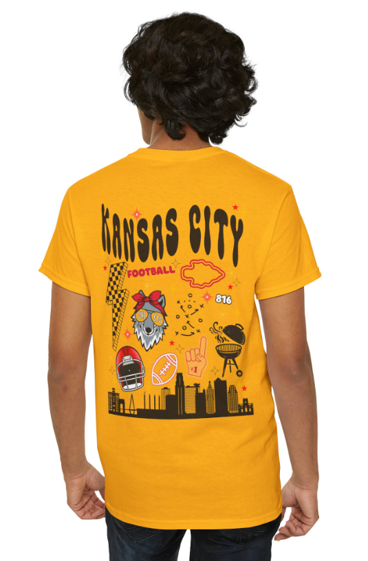 Kansas City Football Skyline