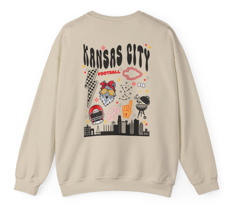 Kansas City Football Skyline