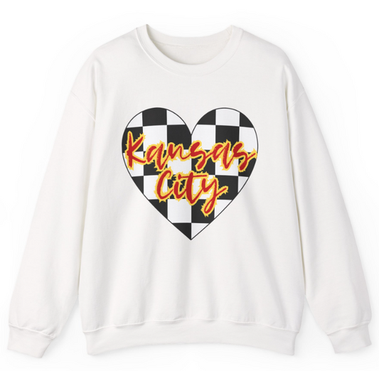 Kansas City Checkered Heart
