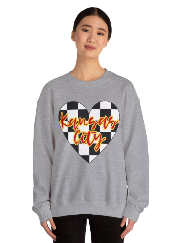 Kansas City Checkered Heart