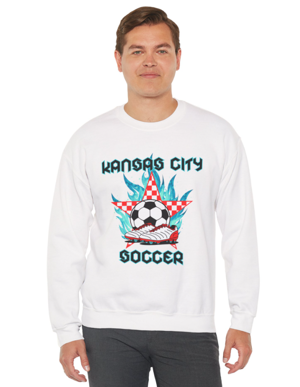 Flames and Checkered Star Soccer