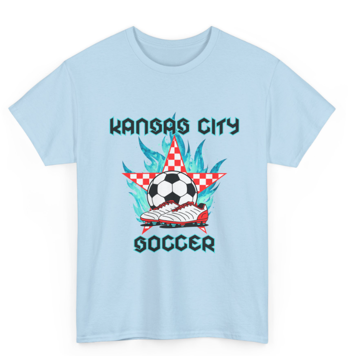 Flames and Checkered Star Soccer