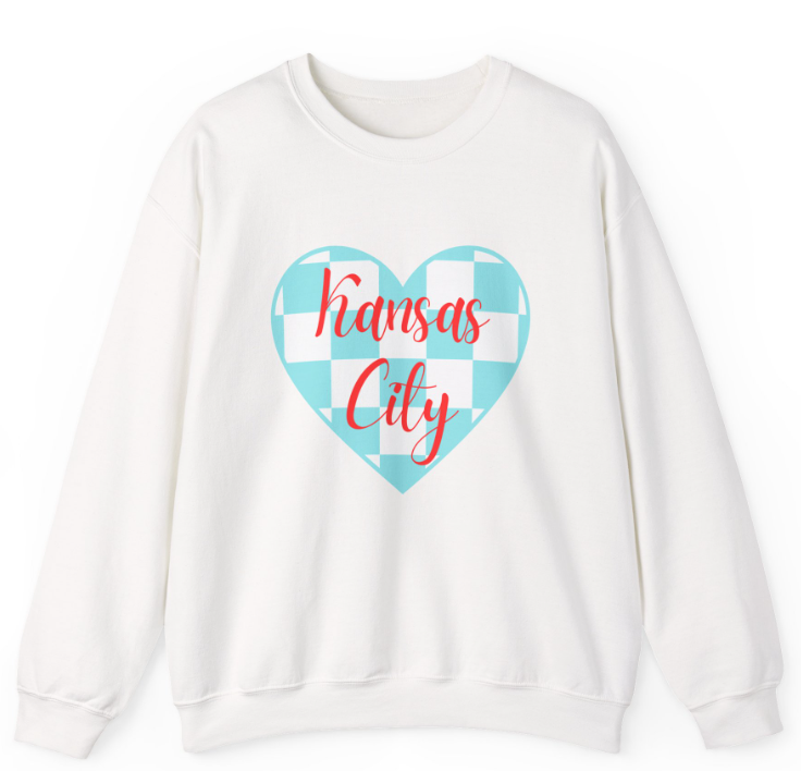 Kansas City Checkered Heart
