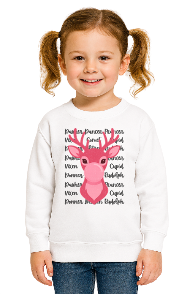 Pink Reindeer Bubblegum Sweatshirt