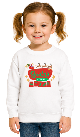Youth Santa's Coming To Town Sweatshirt