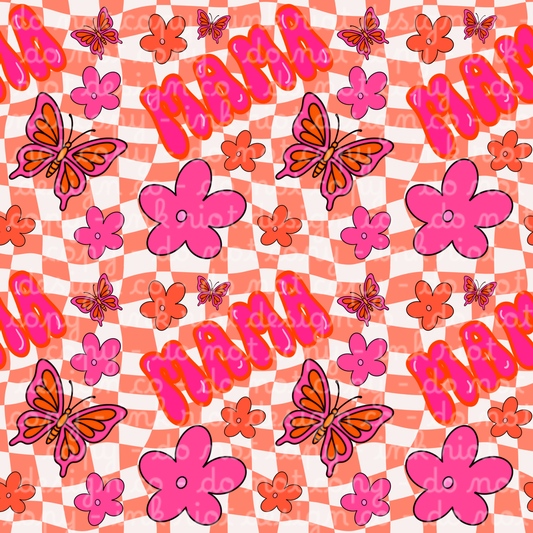 Pink & Orange Mama Seamless