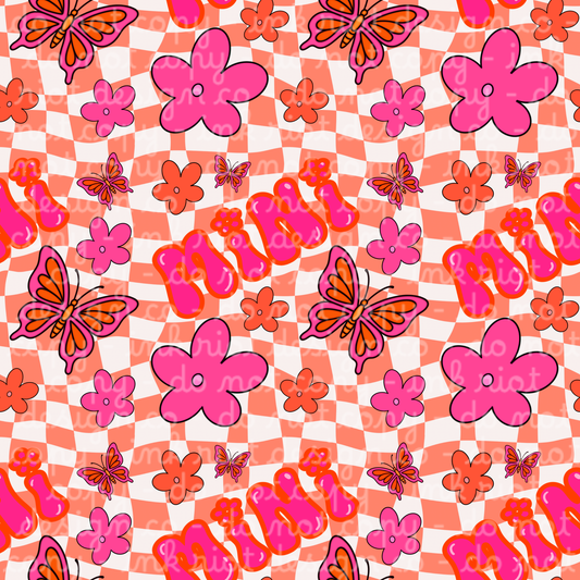 Pink & Orange Mini Seamless
