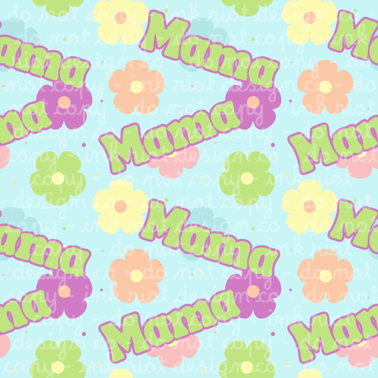 Purple & Green Mama Seamless