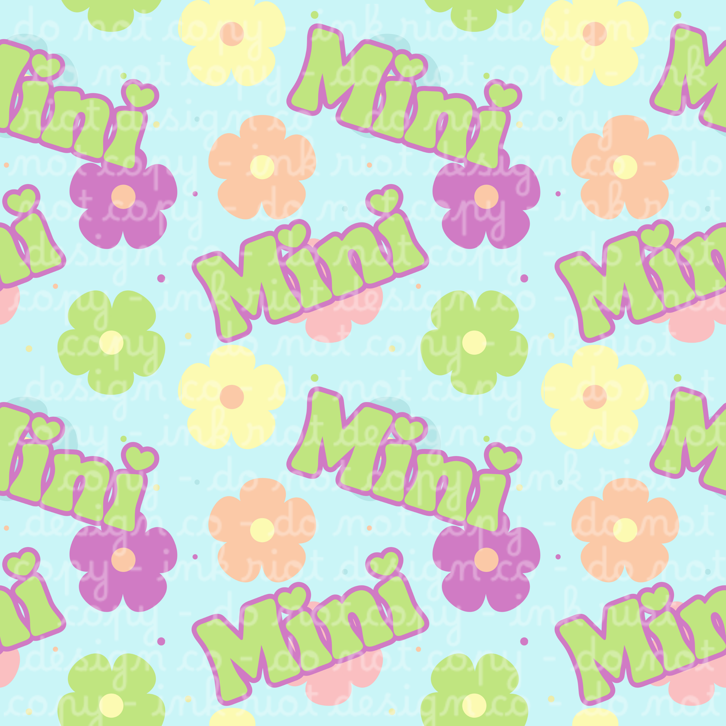 Purple & Green Mini Seamless
