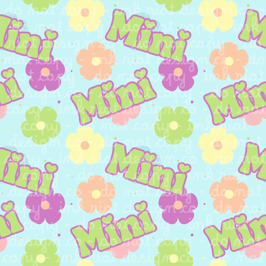 Purple & Green Mini Seamless