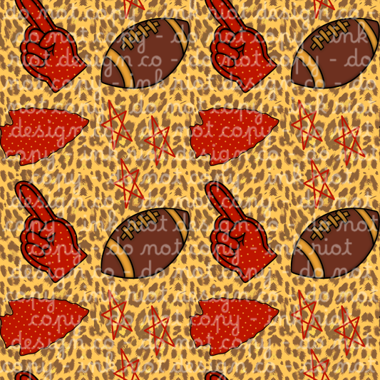 Cheetah Arrowhead Seamless