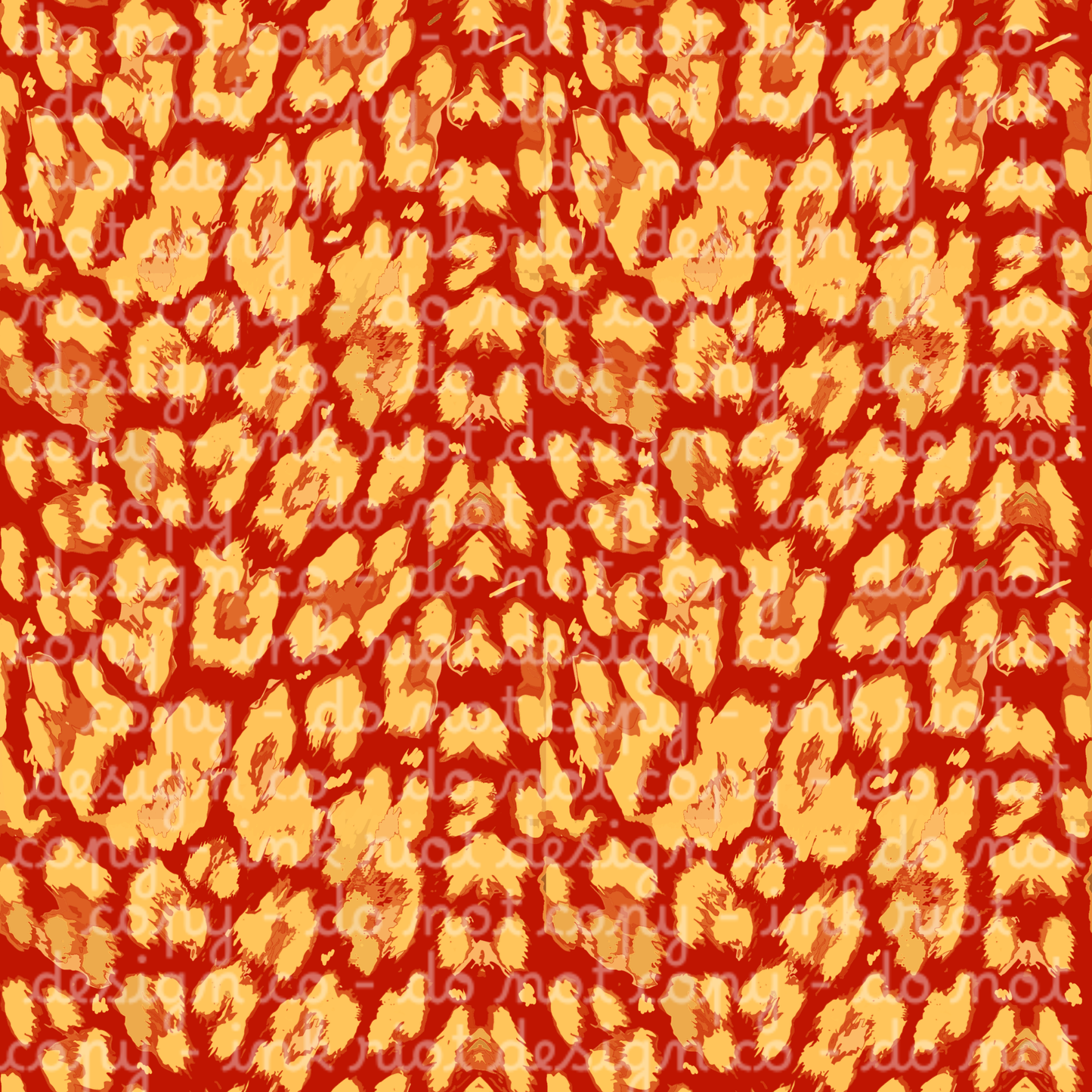 Red & Gold Cheetah Seamless