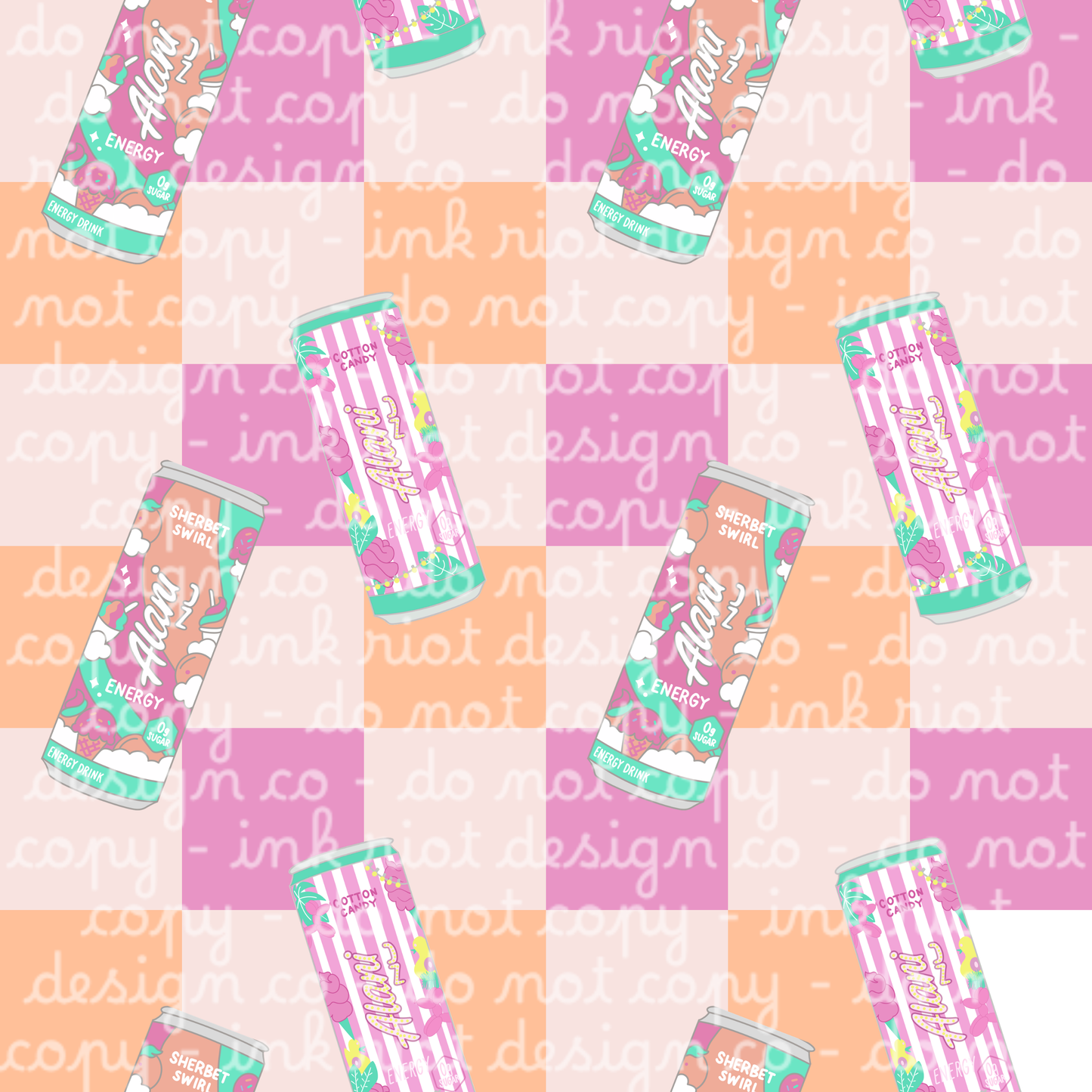 Pink & Orange Energy Seamless