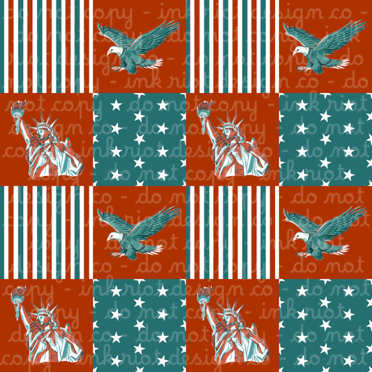 RWB Lady Liberty Seamless