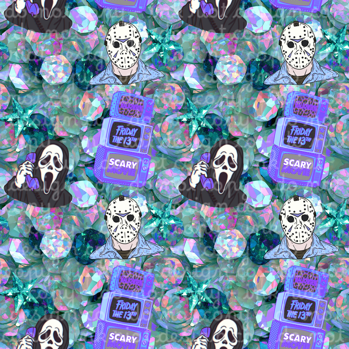 Scary Movies Sequins Seamless