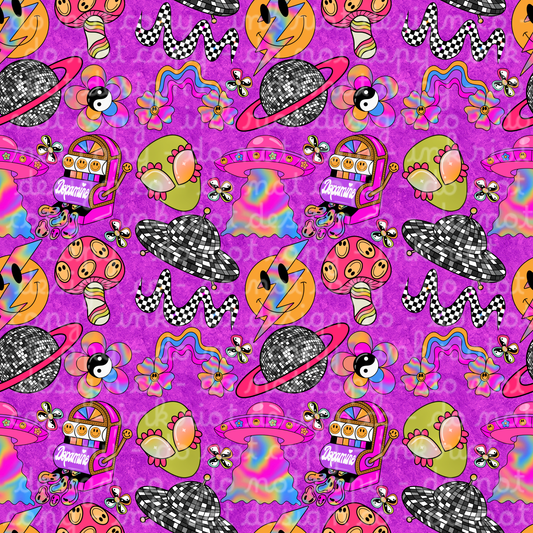 Dopamine Machine Purple Seamless