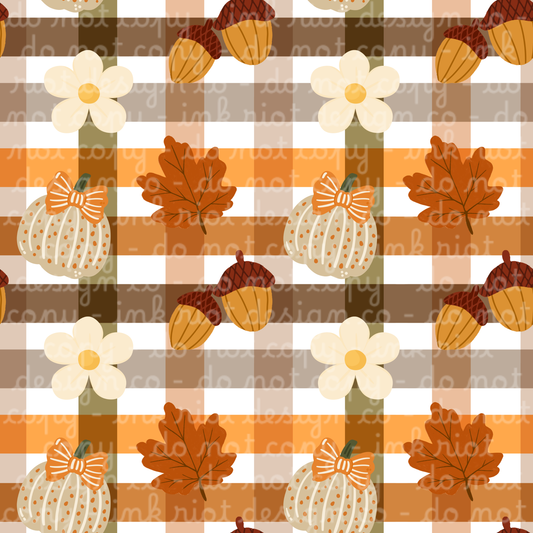 Orange & Green Fall Seamless