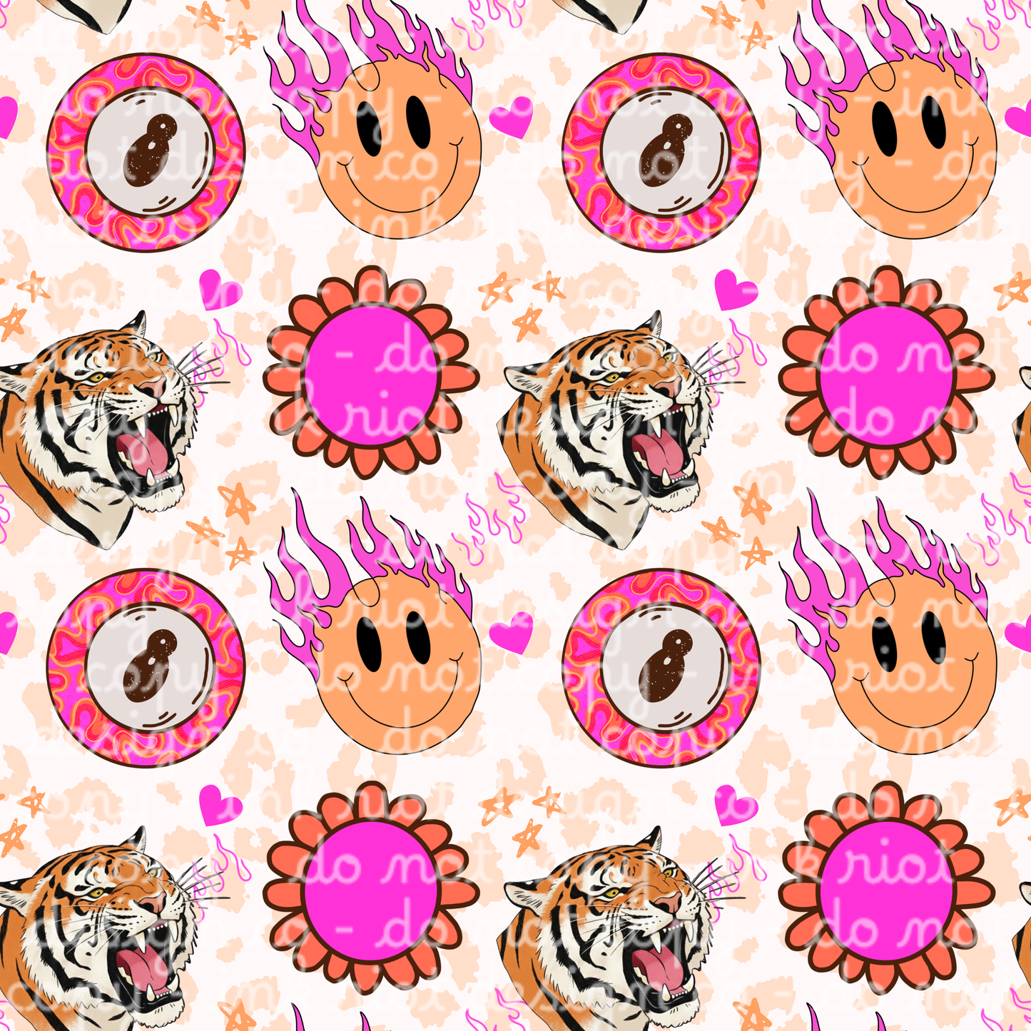 Tiger & 8Ball Seamless