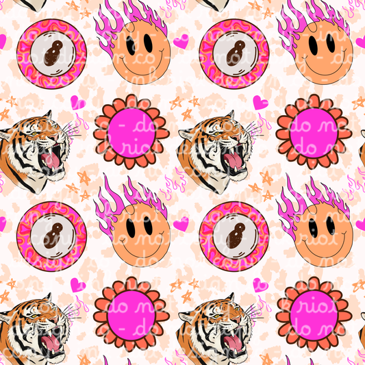 Tiger & 8Ball Seamless
