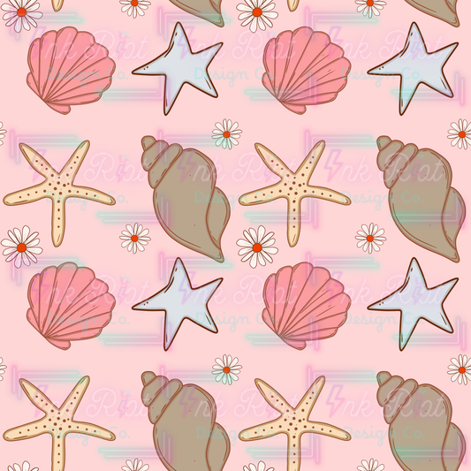 Pink Shells Seamless