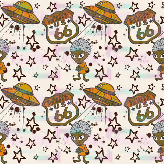 Route 66 Alien Seamless