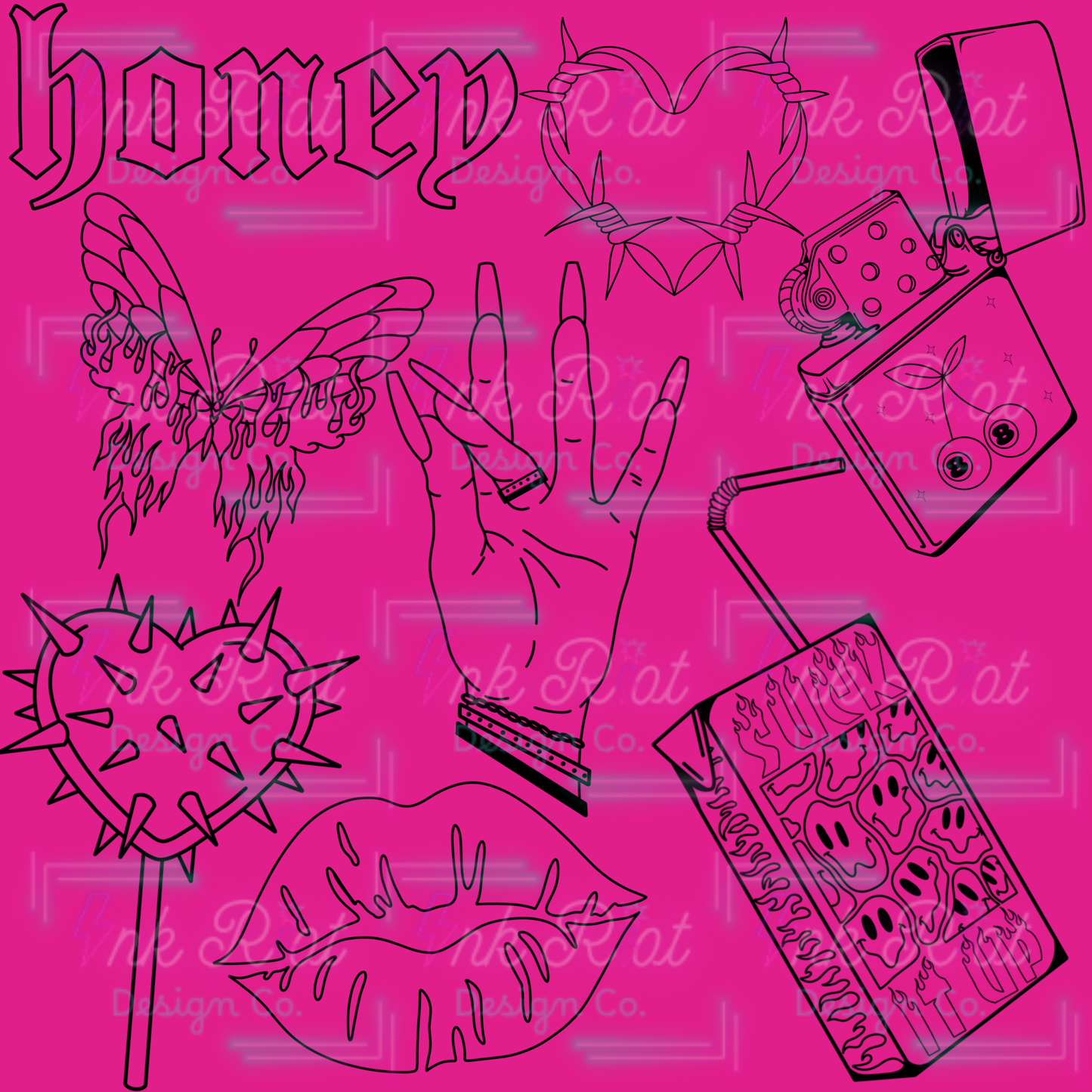 LIMITED - Edgy Queen Stamp Set - PROCREATE ONLY