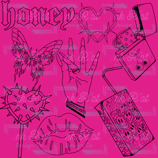LIMITED - Edgy Queen Stamp Set - PROCREATE ONLY
