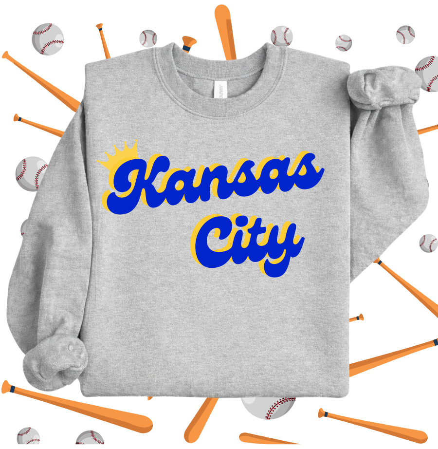 Blue & Gold Kansas City w/ Crown