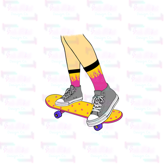 Skateboard 2 Clipart - COMMERCIAL USE ONLY
