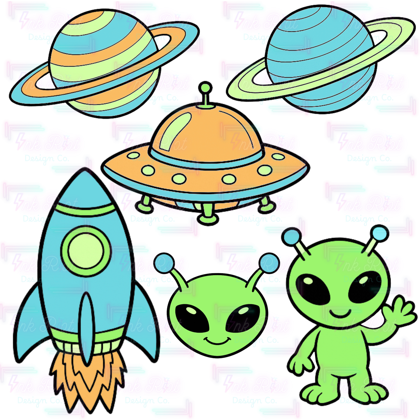 Outer Space Clipart Bundle - COMMERCIAL USE ONLY