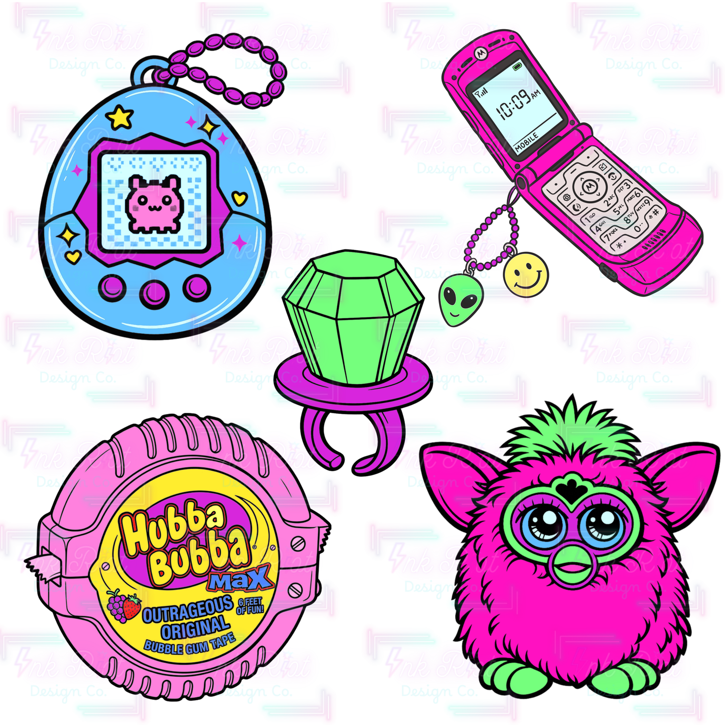 Y2K Clipart Bundle - COMMERCIAL USE ONLY