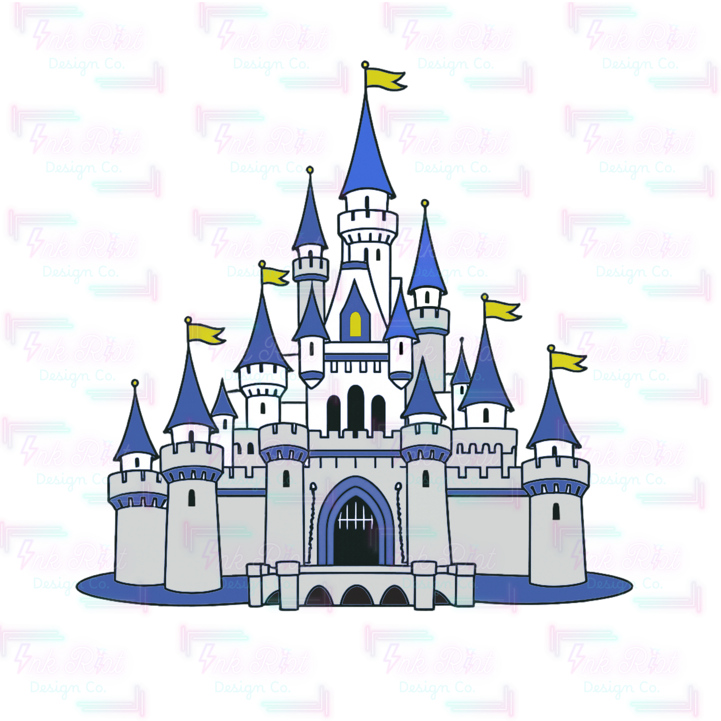 Castle Clipart - COMMERCIAL USE ONLY