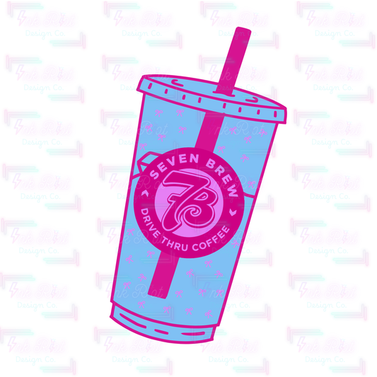 7Bow Coffee Cup Clipart - COMMERCIAL USE ONLY
